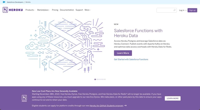 backend tools: Heroku. Heroku is a PaaS that offers optimized data management for Web apps